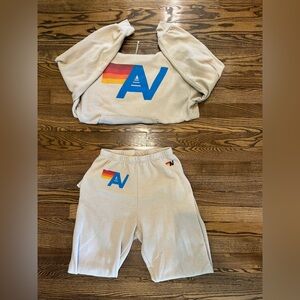 Aviator Nation Tan Track Suit